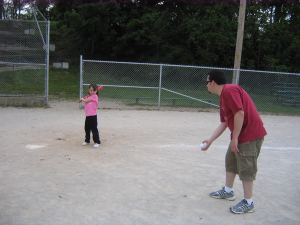 Back at the park for some baseball