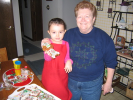 Her gingerbreadman!