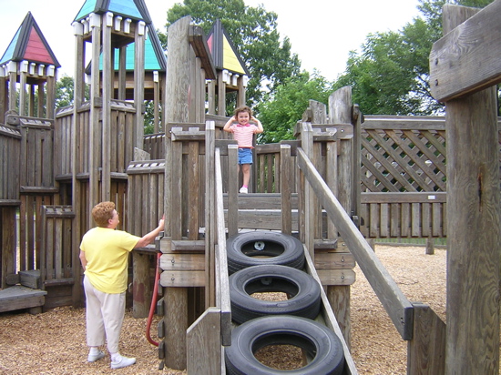 She loves to climb things. 