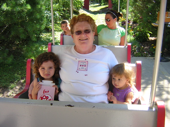 Trip to the Zoo! Someone was a little scared of the train.