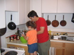 Making cookies... she the little baker needed to help. 