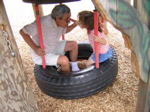 And of course swing with grandpa. 