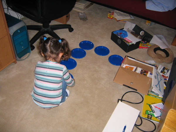 As soon as we got to Albion she broke into her Art Box. 