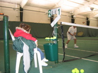 She watched grandpa play tennis