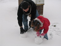 Then we rolled some snow...