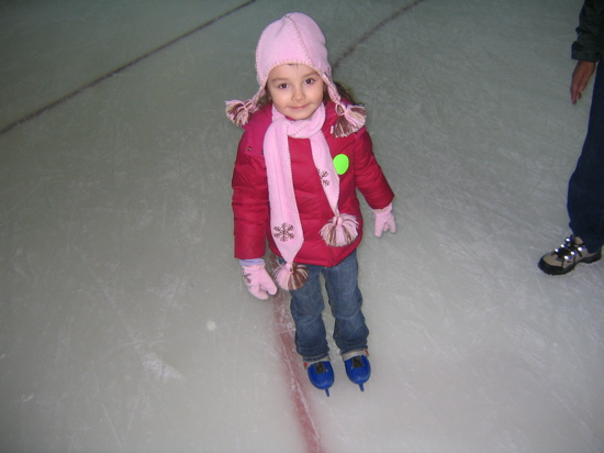 She told me... "Someday I want to skate on TV."