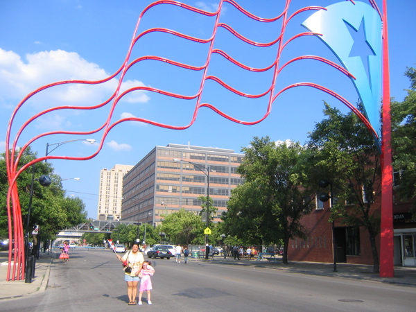 Division Street in Chicago... time for the Puerto Rican Festival!