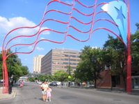 Division Street in Chicago... time for the Puerto Rican Festival!