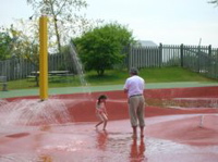 Playing in the water