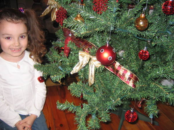 She was so proud of the tree.