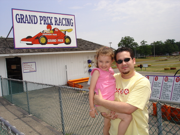 Then Papi got his father's day go-kart ride.