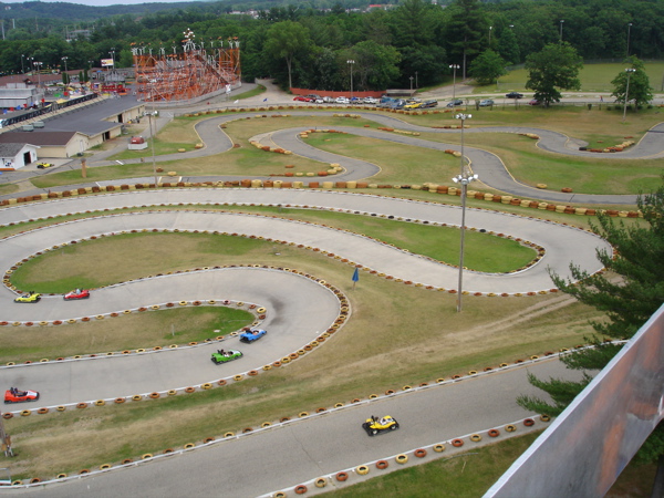 I took a pic of the go-kart tracks. 
