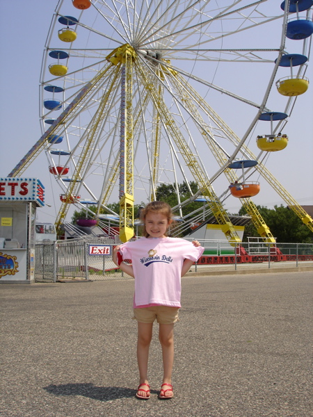 I got her a Wisconsin Dells shirt to remember the trip. 