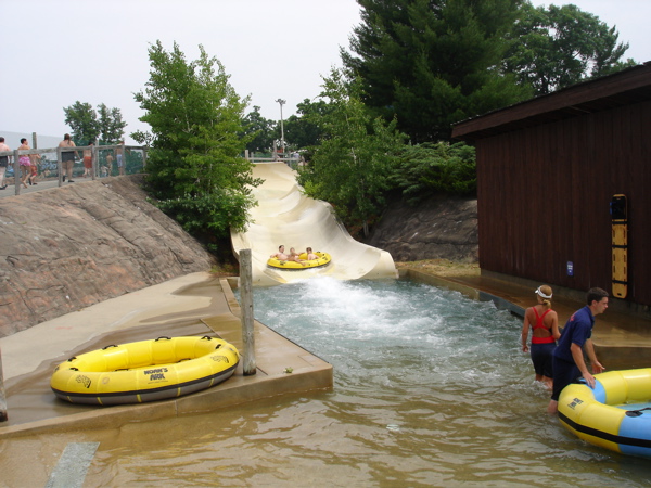 The first water slide ride we went on.