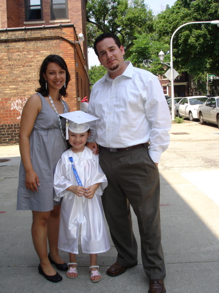 Her proud parents.