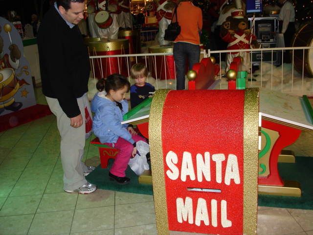 At the Battle Creek Mall she wrote a letter to Santa.