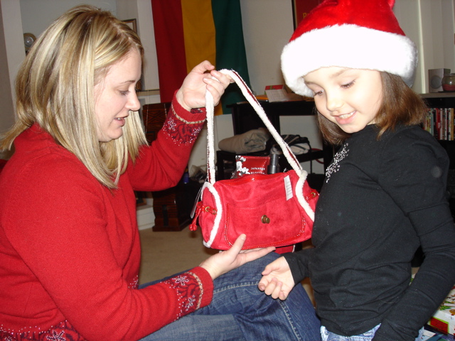 She loved watching people open gifts. 