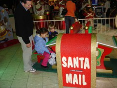 At the Battle Creek Mall she wrote a letter to Santa.