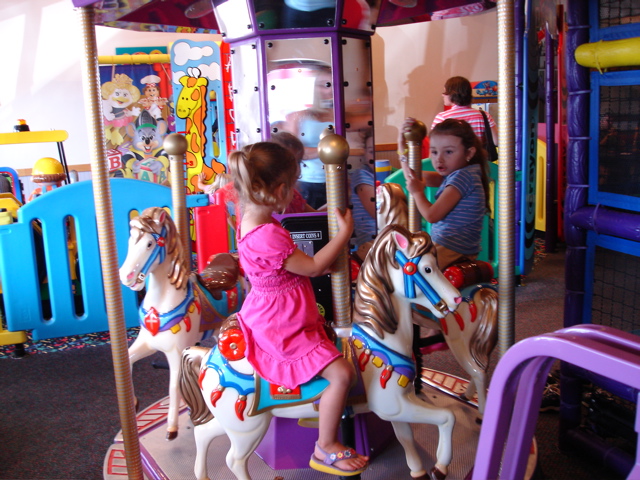 Valerie wanted to ride the "ponies"