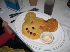 Mickey Mouse Pancakes at the Little Red Lunch Box.