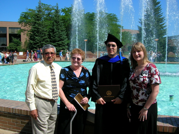 Proud parents and his wife Kate. 