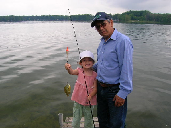 Now she is legit... with a real fishing hat. 