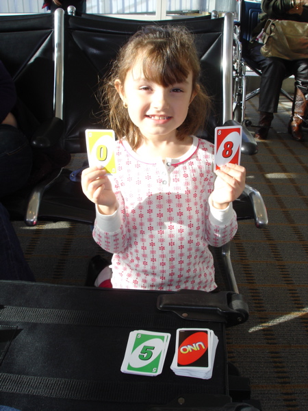 She was a good trash talker during cards... these were her winning cards. 