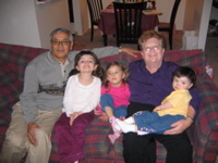 Grandparents and the Midwest Grandkids.