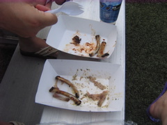 I played the game of eat lots of ribs... YUM.