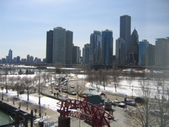 Cool view of Chicago from Navy Pier.