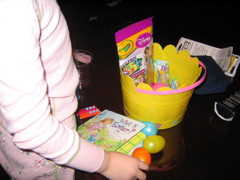 Candy... Pez.. Easter book...