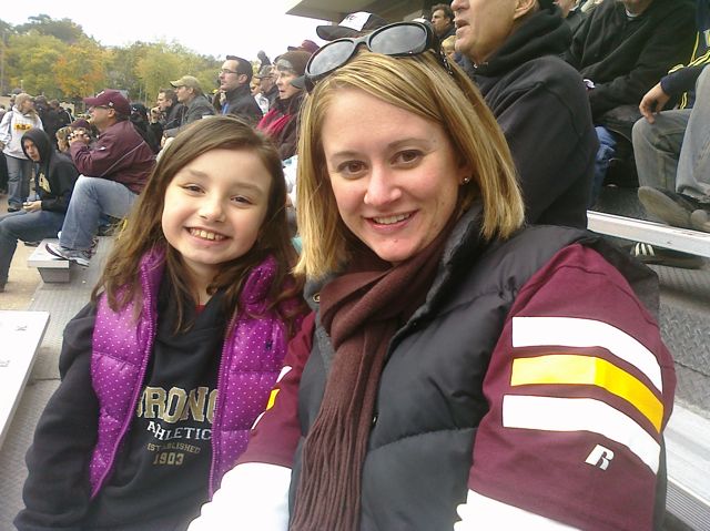 At the WMU/CMU game in Kalamazoo. 