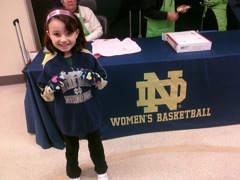 Not football related... but for New Years we went to an ND women's basketball game. 