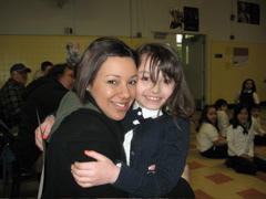 Smiling with Mami. 