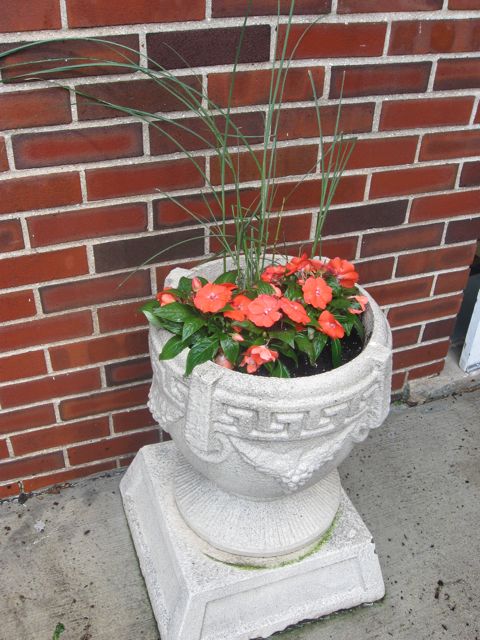 For her birthday my grandparents gift was money for her to plant flowers. She wanted impatients in the planters around the house. Very nice!