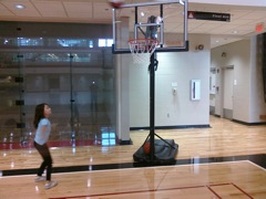 Shooting Hoops at the SAC.