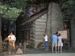 Recreation of his boyhood home...