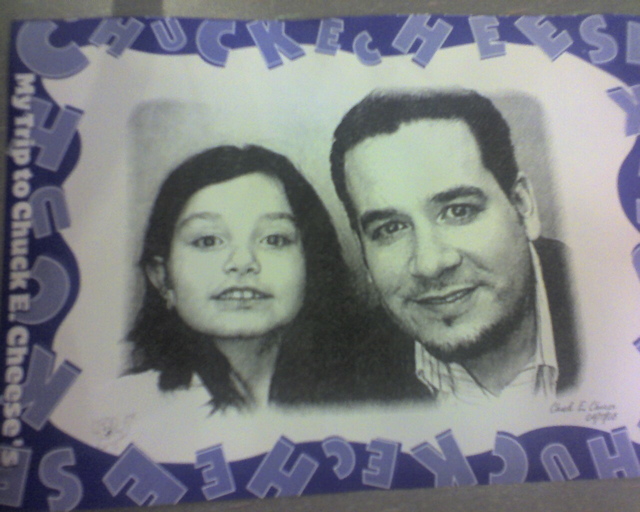 I love the Chuck E Cheese photos!