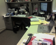 My Desk in April... Argh...