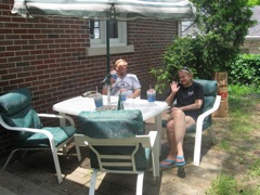 The DeCourval family visited and we did tons of work in the yard!
