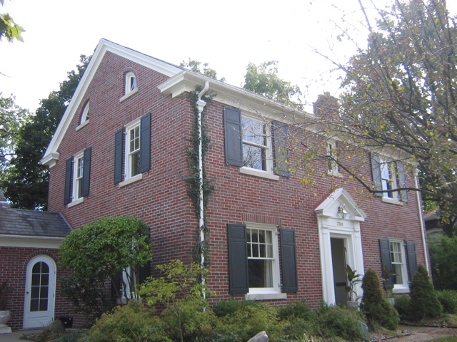 Other side of the house, garage is attached to the left. 