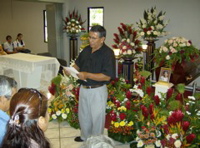 My Tio Adrian read a poem he wrote about abuelita.