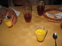 Drinks and even some Flan! All for less then a $1 ! 