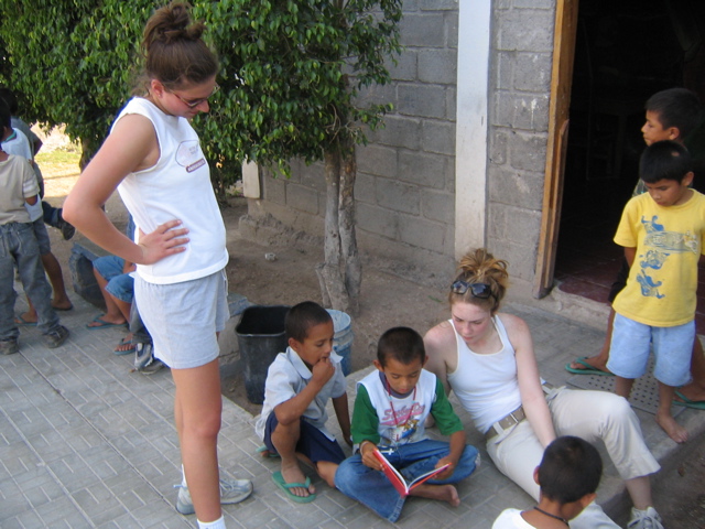 Some of the kids wanted to be read to also. 