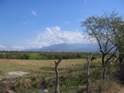 The views of the land were amazing. Mountains in the distance, rulling hills... 