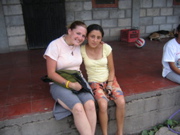 Jill, one of the long term mission staff and one of the girls. 