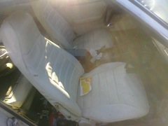 Thanks to a friend I scored two white leather seats in a junkyard Z....