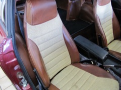 Looks like originally the car had the butterscotch interior... started a swap to black interior (I will finish the swap). 