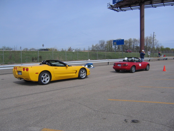 Everyone lined up ready to roll.