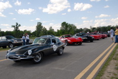 This classic Jaguar stole the show...